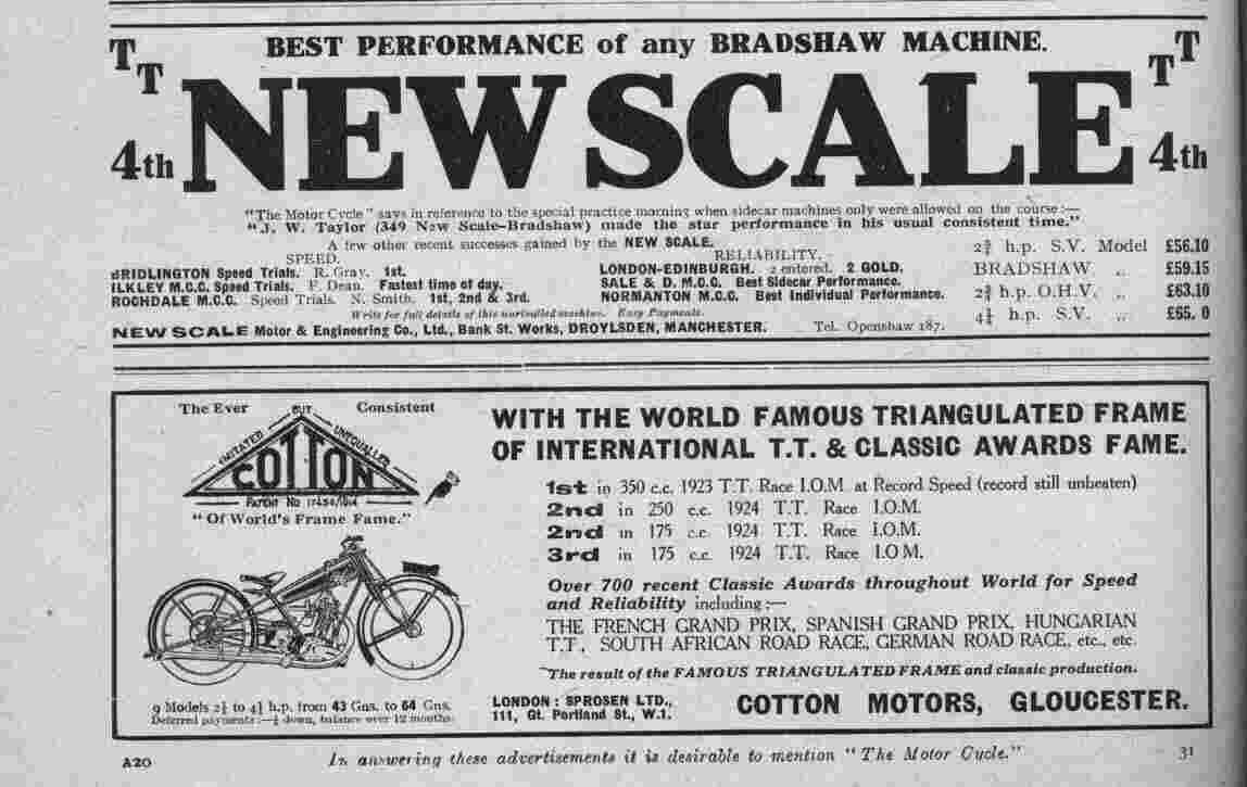 Poster of 4th place at T.T. 1924