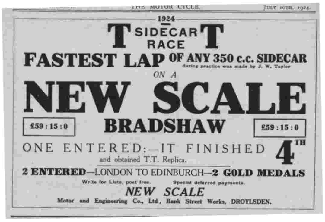 Poster for the fastest lap 1924 T.T.