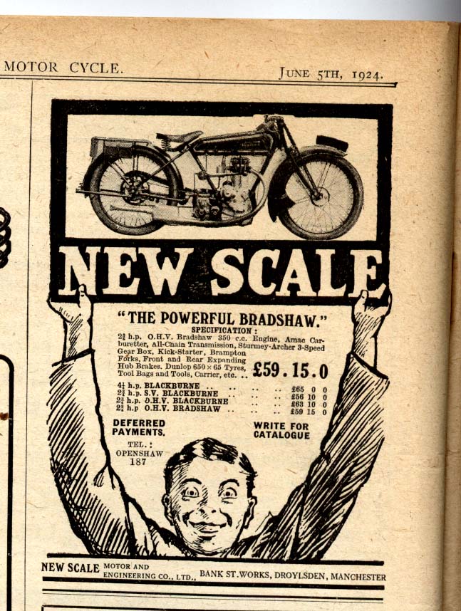 New Scale advertisement in 1924