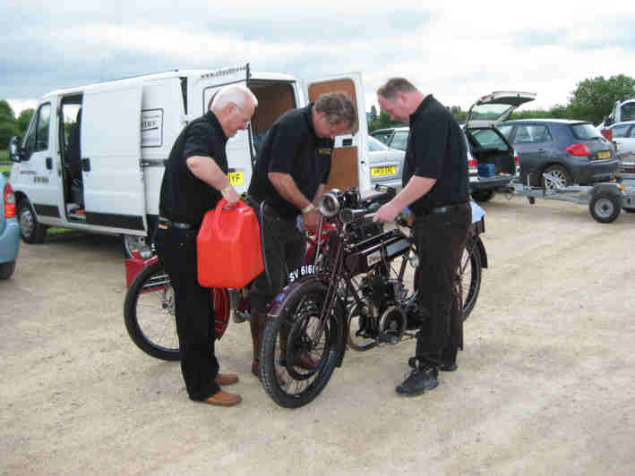 Mark and Matthew Scale preparing for the rally