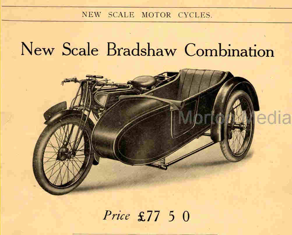 advertisment of New Scale Motorcycles