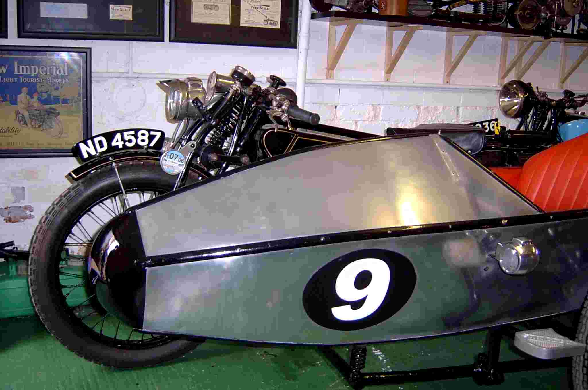 Sidecar back at Mark Scale garage
