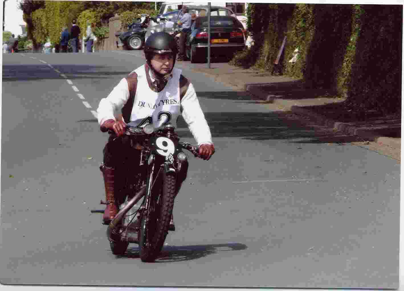 Mark Scale riding his 1924 New Scale at the Isle of Man Centenary