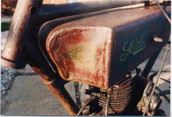 photograph of the fuel tank with Roberts and Hibbs logo 