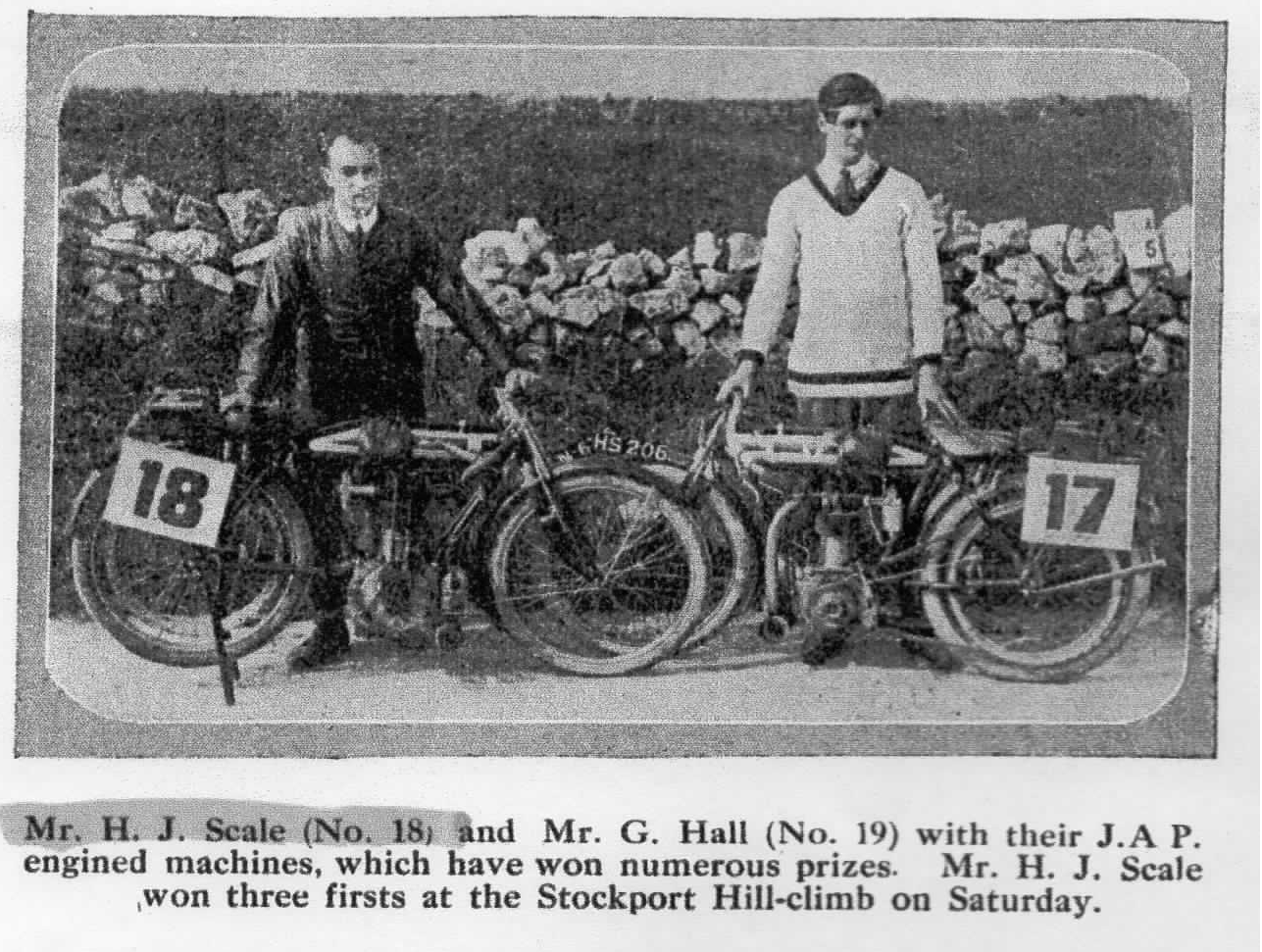 Photograph of Henry John Scale with Gilbert Hall