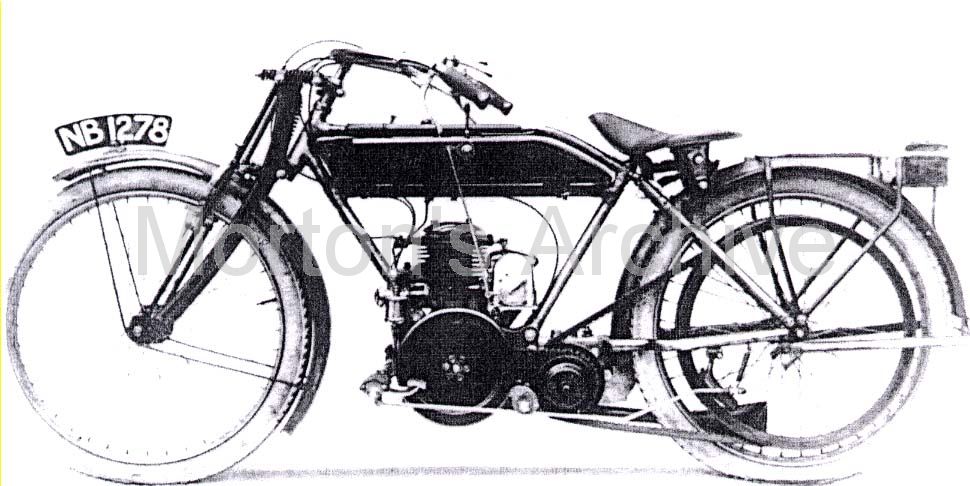 photograph of a New Scale Motorcycle